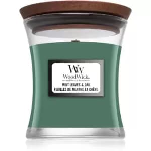 Woodwick Mint Leaves & Oak Scented Candle 85g
