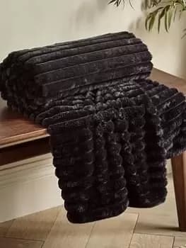Catherine Lansfield Cosy Ribbed Soft Throw