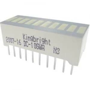 LED bargraph array 10x Green W x H x D 25.4 x 10.16 x 8mm Kin