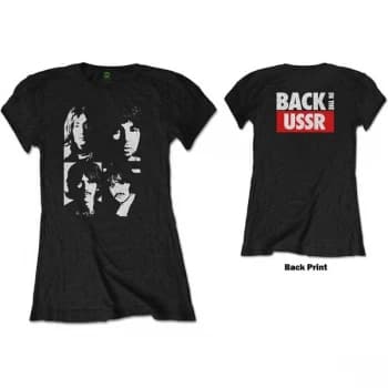 The Beatles - Back in the USSR Womens XX-Large T-Shirt - Black