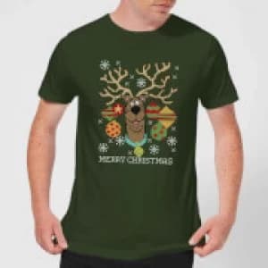 Scooby Doo Mens Christmas T-Shirt - Forest Green - L