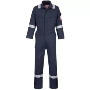 Portwest Mens Bizflame Flame Resistant Work Overall/Coverall (M/R) (Navy) - Navy
