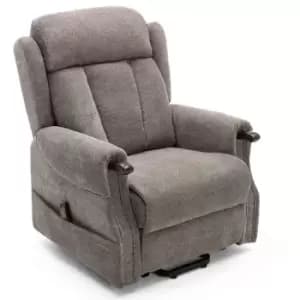 Halton Fabric Dual Motor Rise Recliner - Brown