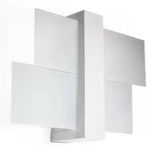 Feniks 1 Light Flush Wall Light White, E27