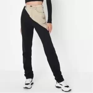 Missguided Tall Colourblock Riot Jeans - Black