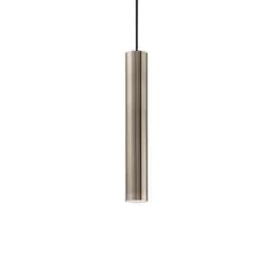 Look 1 Light Slim Ceiling Pendant Bronze, GU10