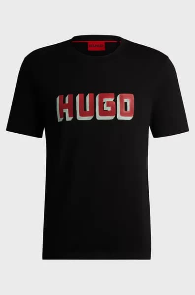 HUGO Daqerio Graphic T-Shirt Black L