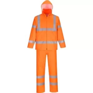 Portwest Hi Vis Packaway Rainsuit Orange 2XL 31"