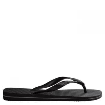 Havaianas Logo Filete Mens Flip Flops - Black/Steel7663