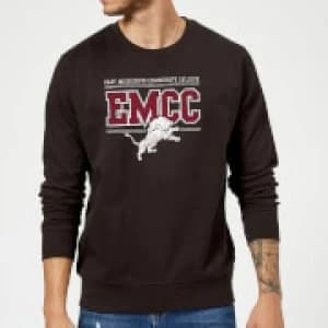 East Mississippi Community College Distressed Lion Sweatshirt - Black