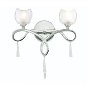 Litecraft Hailey Chrome Wall Light