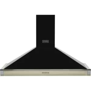 Stoves S1000 RICH CHIM RAIL 100cm Chimney Cooker Hood - Cream