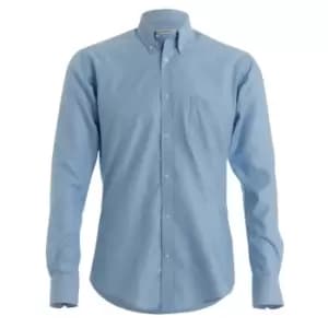 Kustom Kit Mens Long Sleeve Oxford Twill Shirt (14.5) (Light Blue)