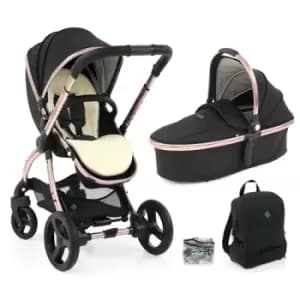 egg Egg 2 Stroller + Carrycot complete Pram Set - Exclusive Special Edition, Diamond Black - Diamond Black