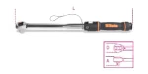 Beta Tools 666HS H-Safe Tethered 1/2" Drive Reversible RH Torque Wrench 40-200Nm