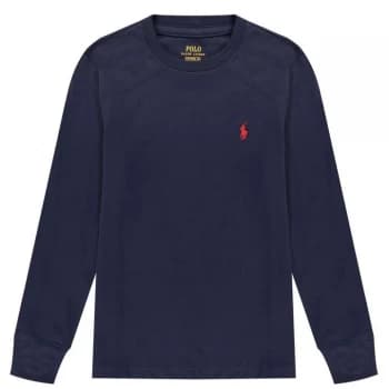 Polo Ralph Lauren Junior Boys Long Sleeve T Shirt - Cruise Navy