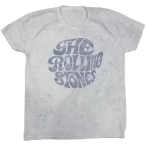 The Rolling Stones - 70's Logo Unisex XX-Large T-Shirt - White