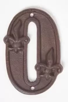 Cast Iron House number, 0