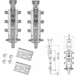 Concealed Universal Hanging Bracket For Kitchen Wall Unit - Pack of 2