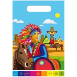 Native American Party Gift Bags (Pack Of 8)