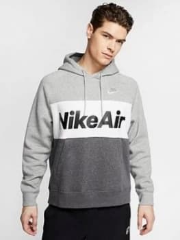 Nike Sportswear Air Fleece Hoodie - Dark Grey Heather