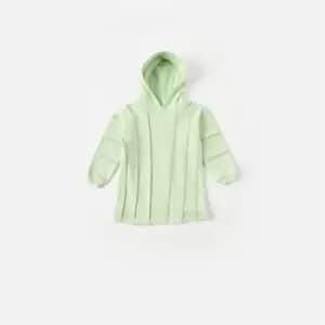 Missguided Seam Detail Hoodie Dress - Green