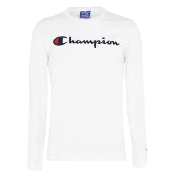 Champion Chest Logo T Shirt - White