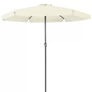 Garden Sun Parasol with Crank Handle 3.5m Beige UV-Protection-40