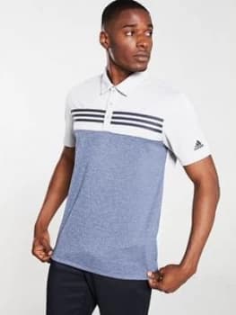 Adidas Golf Heather Block Polo - Grey
