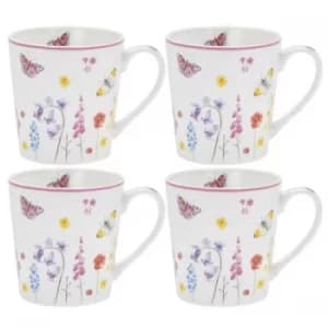 Butterfly Garden Mugs (Set of 4) by Lesser & Pavey