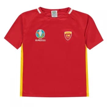 UEFA Euro 2020 Spain Polyester T Shirt Junior - Red