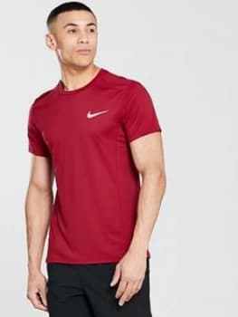 Nike Running Cool Miler T Shirt Red Crush Size 2XL Men