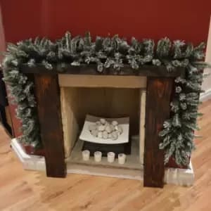 Premier 270cm (9ft) x 30cm Snow Tipped Green Christmas Garland Decoration