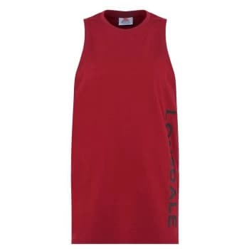 Lonsdale Long Line Vest Ladies - Burgundy