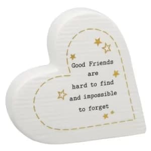 Thoughtful Words Standing Heart Good Friends