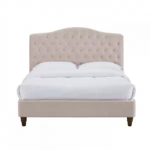 Sorrento Chenille Bed Frame - Pink Pink