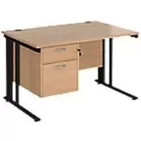 Dams International Desk MCM12P2KB 1,200 x 800 x 725 mm