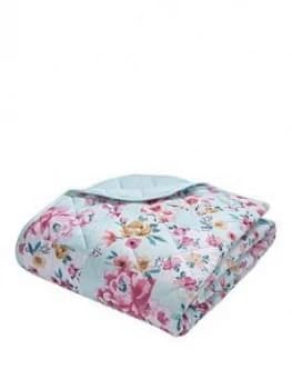 Catherine Lansfield Flower Patchwork Bedspread Throw