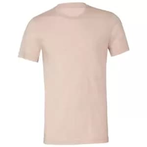 Bella + Canvas Adults Unisex Heather CVC T-Shirt (M) (Prism Peach Heather)