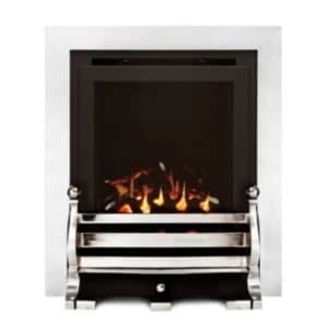 Ignite Fairfield Glass Fronted Chrome effect Gas fire