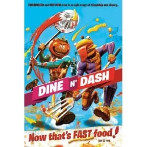 Fortnite Dine And Dash Poster