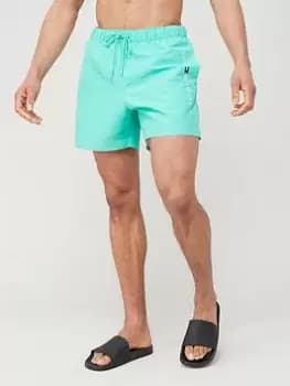 Tommy Hilfiger Side Logo Swim Shorts - Green , Green Size M Men
