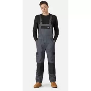 Dickies Mens Bib And Brace Trouser (S) (Grey/Black)