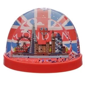 London Union Jack Medium Glitter Snow Storm