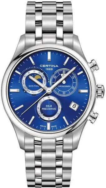 Certina Watch DS-8 Chrono Moon Phase - Blue CRT-443