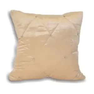 Diamante 45cm x 45cm Cushion Cream