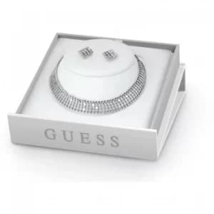 Ladies Guess Silver Plated Midnight Glam Box Set