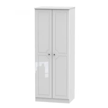 Robert Dyas Berryfield Ready Assembled 2-Door Tall Wardrobe