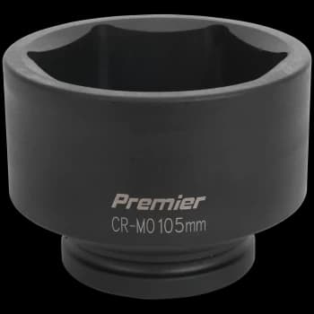 Sealey 1" Drive Hexagon Impact Socket Metric 1" 105mm