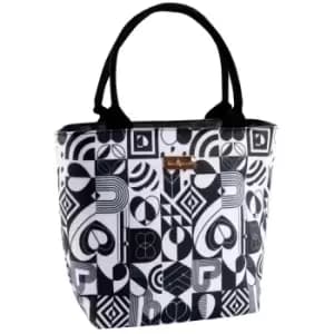 Beau & Elliot Monochrome Tile' Design 7 Litre Luxury Lunch Bag